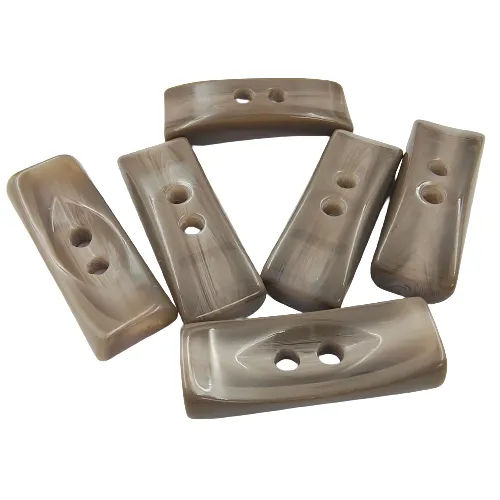 Horn Double Hole Toggle Button (Pack Of Six)