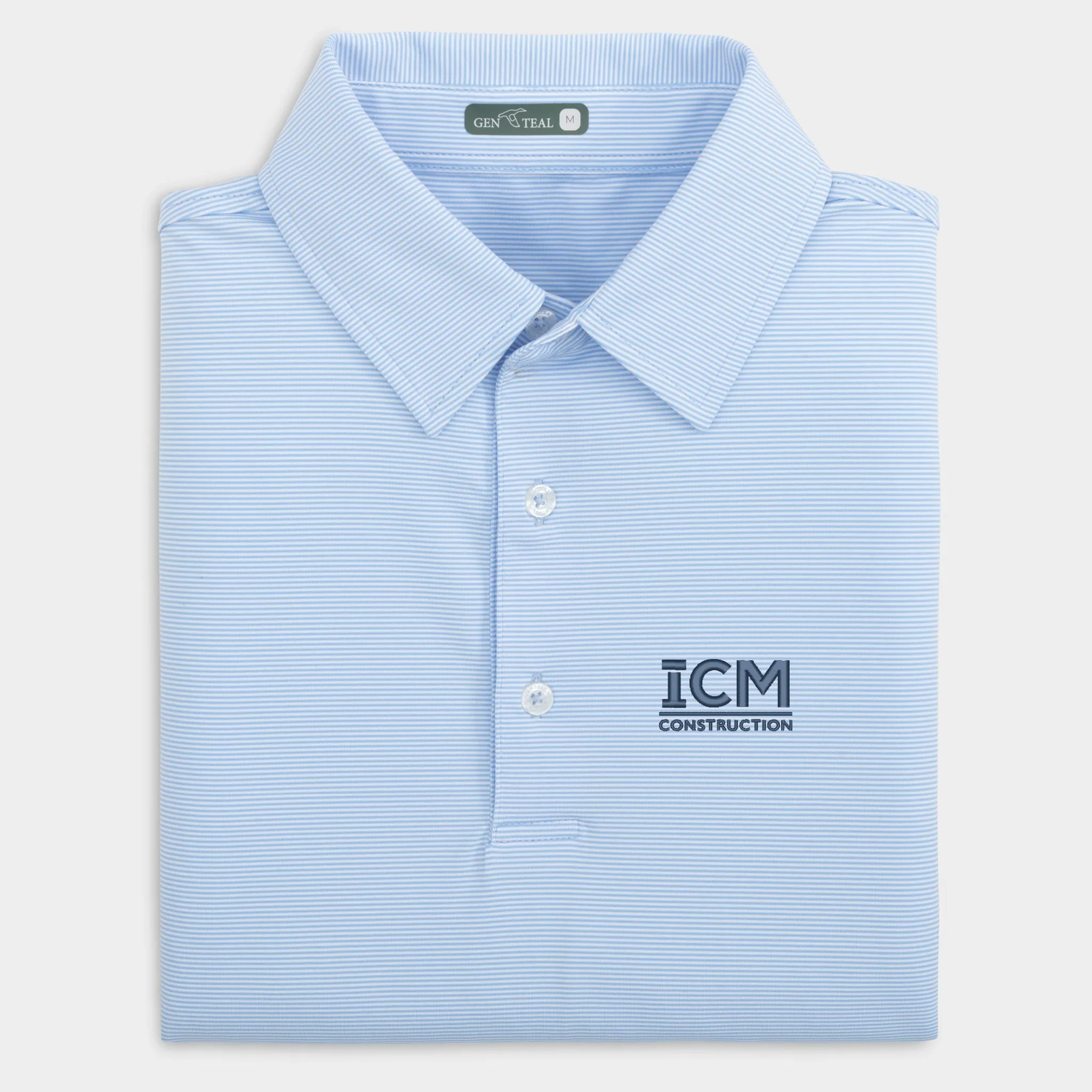 ICM Pinstripe Performance Polo