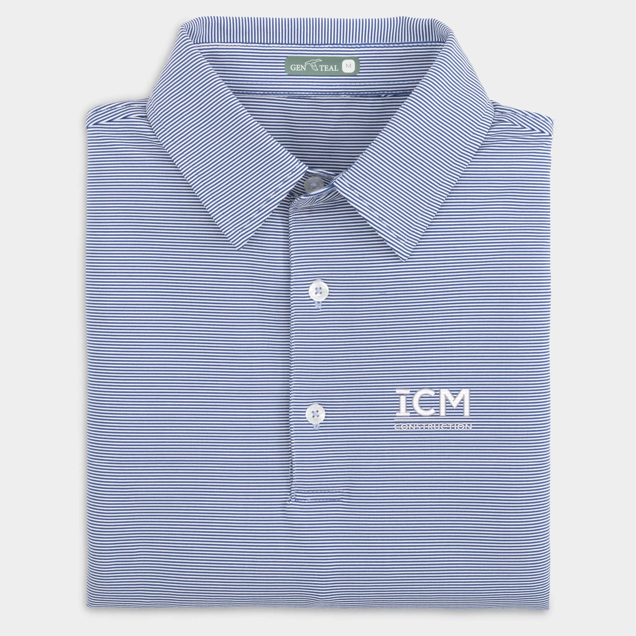 ICM Pinstripe Performance Polo