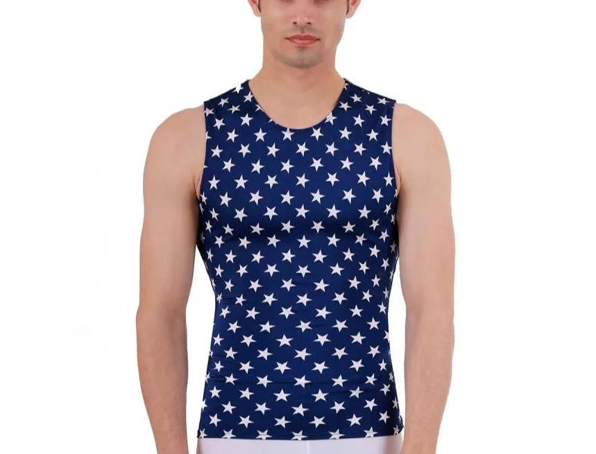 Insta Slim Stars Activewear Sleeveless Crew-Neck 4TAT0N1