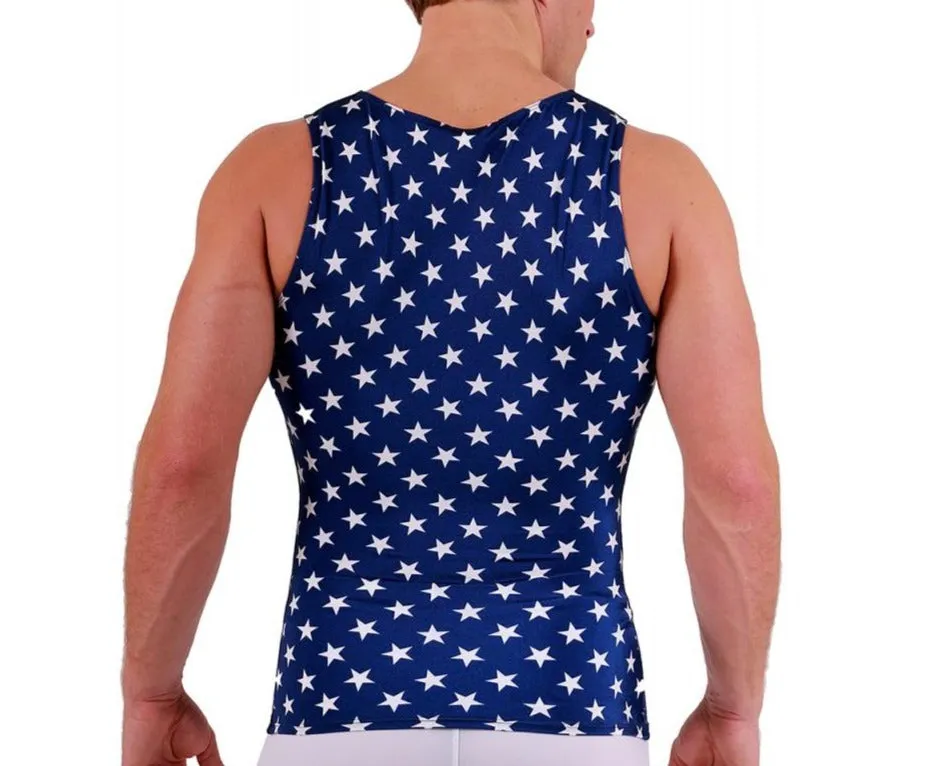 Insta Slim USA Stars Activewear Muscle Tank 4MAT001