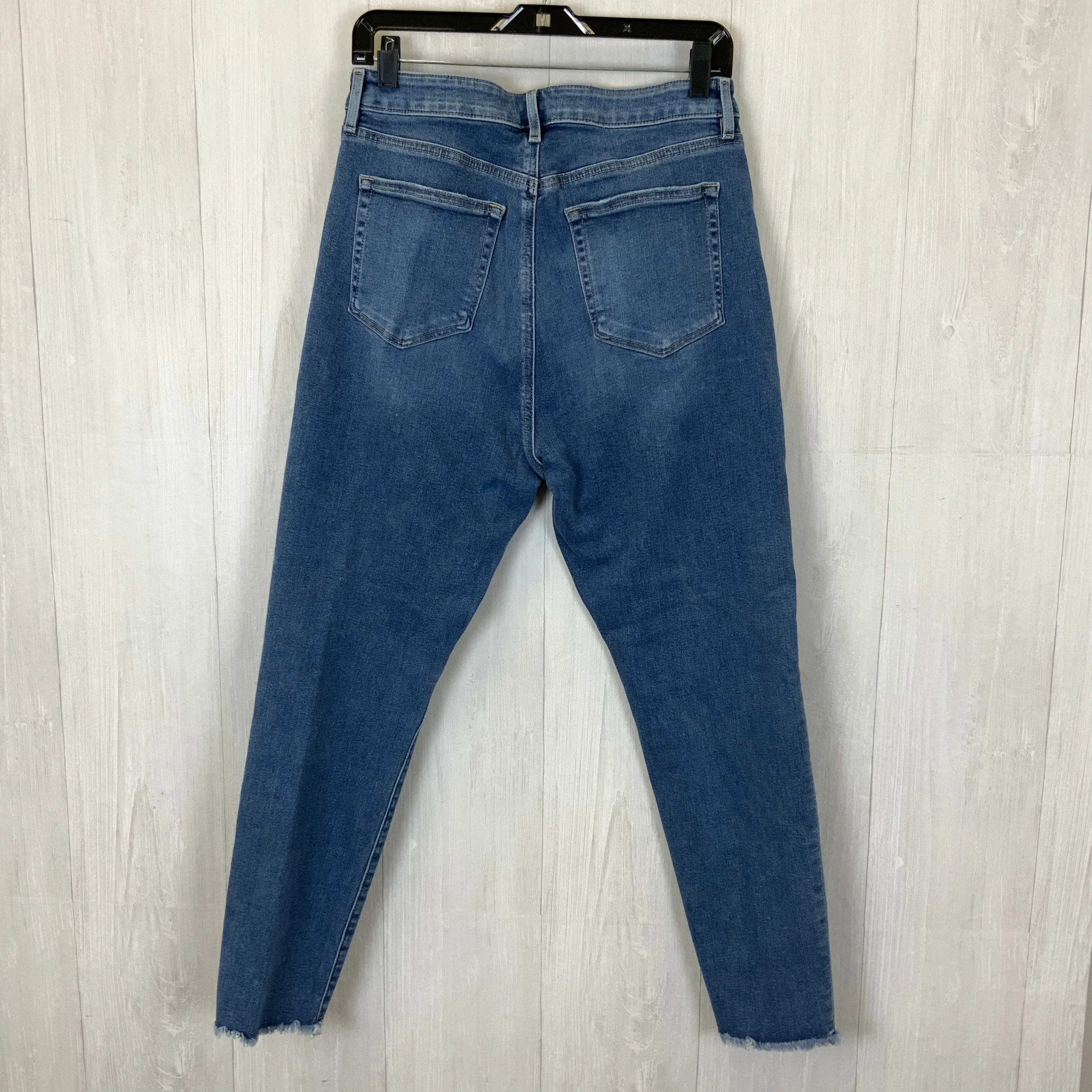 Jeans Skinny By Loft In Blue Denim, Size: 10