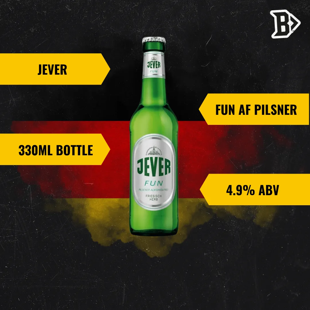 Jever Fun Alcohol Free Pilsner 330ml Bottles - 0.5% ABV (12 Pack)