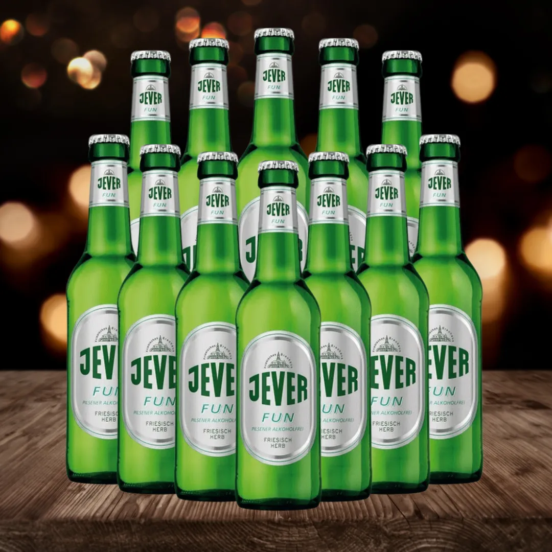 Jever Fun Alcohol Free Pilsner 330ml Bottles - 0.5% ABV (12 Pack)