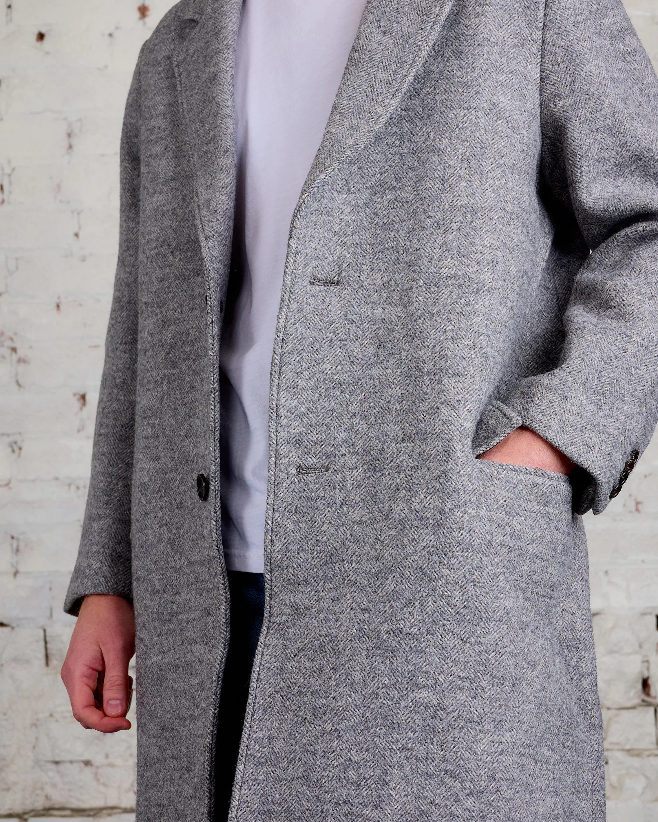 John Elliott Wool Overcoat Grey