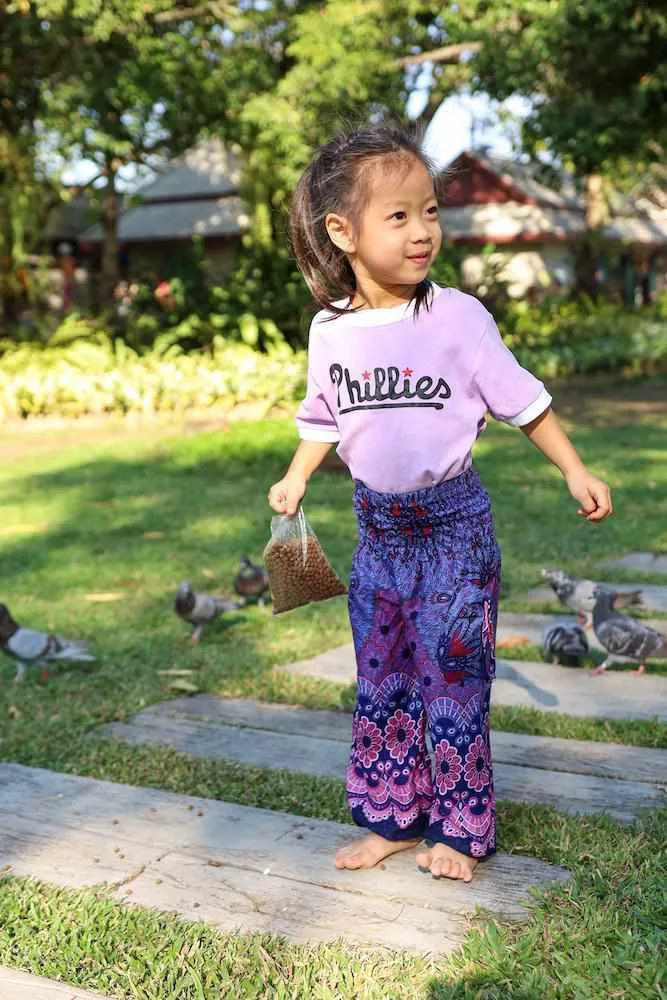 KIDS FLORAL HAREM PANTS