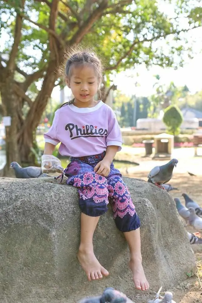 KIDS FLORAL HAREM PANTS