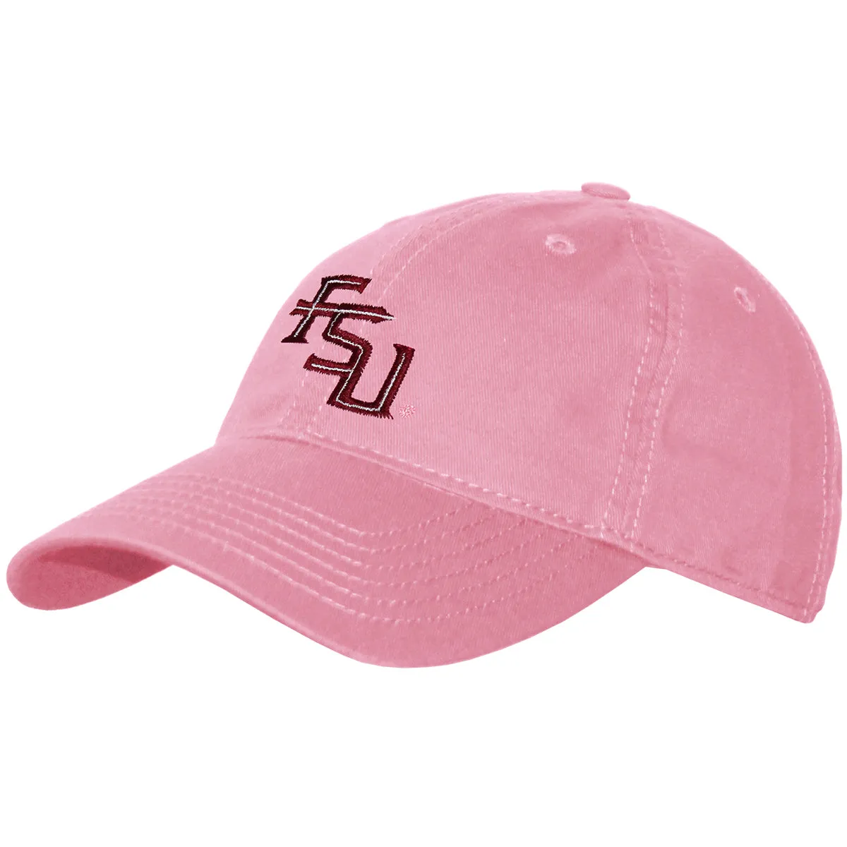 Legacy Women's Stacked FSU Relaxed Twill Adjustable Cap - Pink