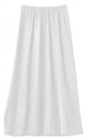 Long Half Slip White 38''