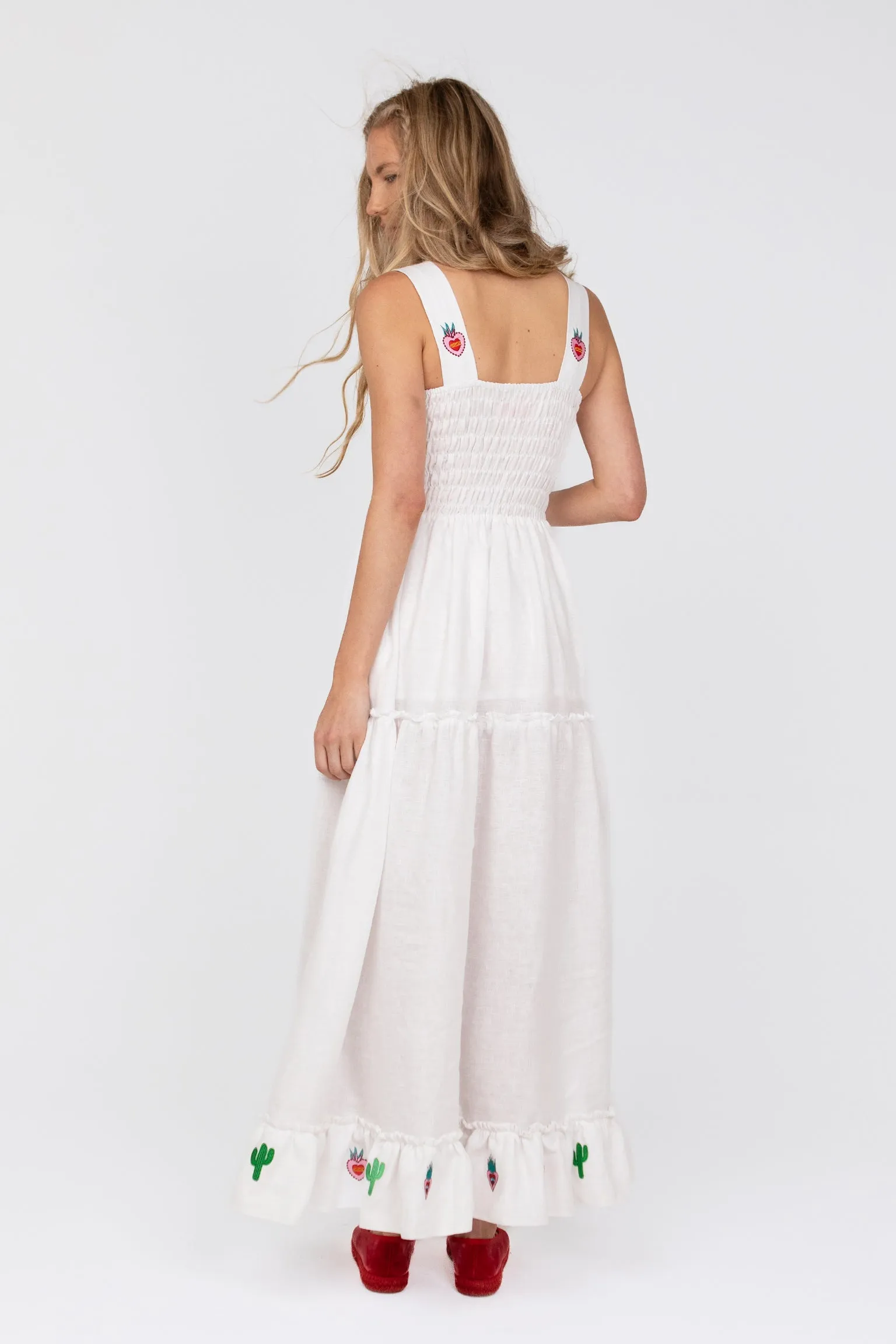 Luna Linen Salsa Dress