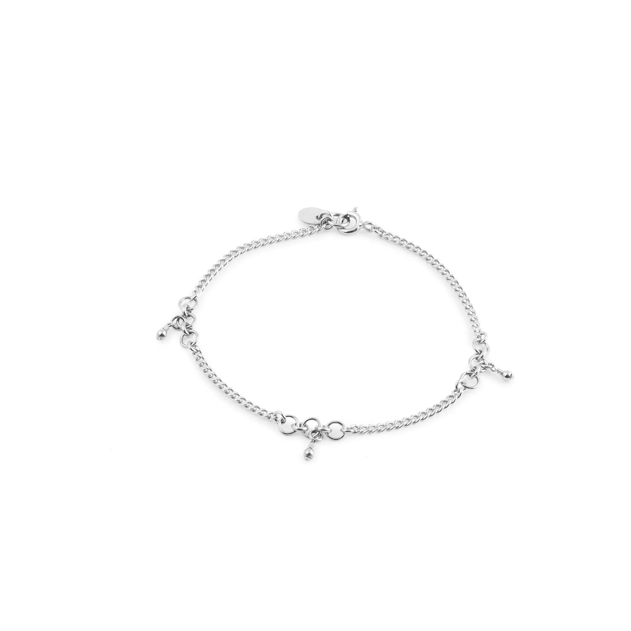 Magali Beaded Bracelet - Sterling Silver