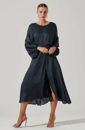 MARIN DOLMAN SLEEVE MIDI DRESS