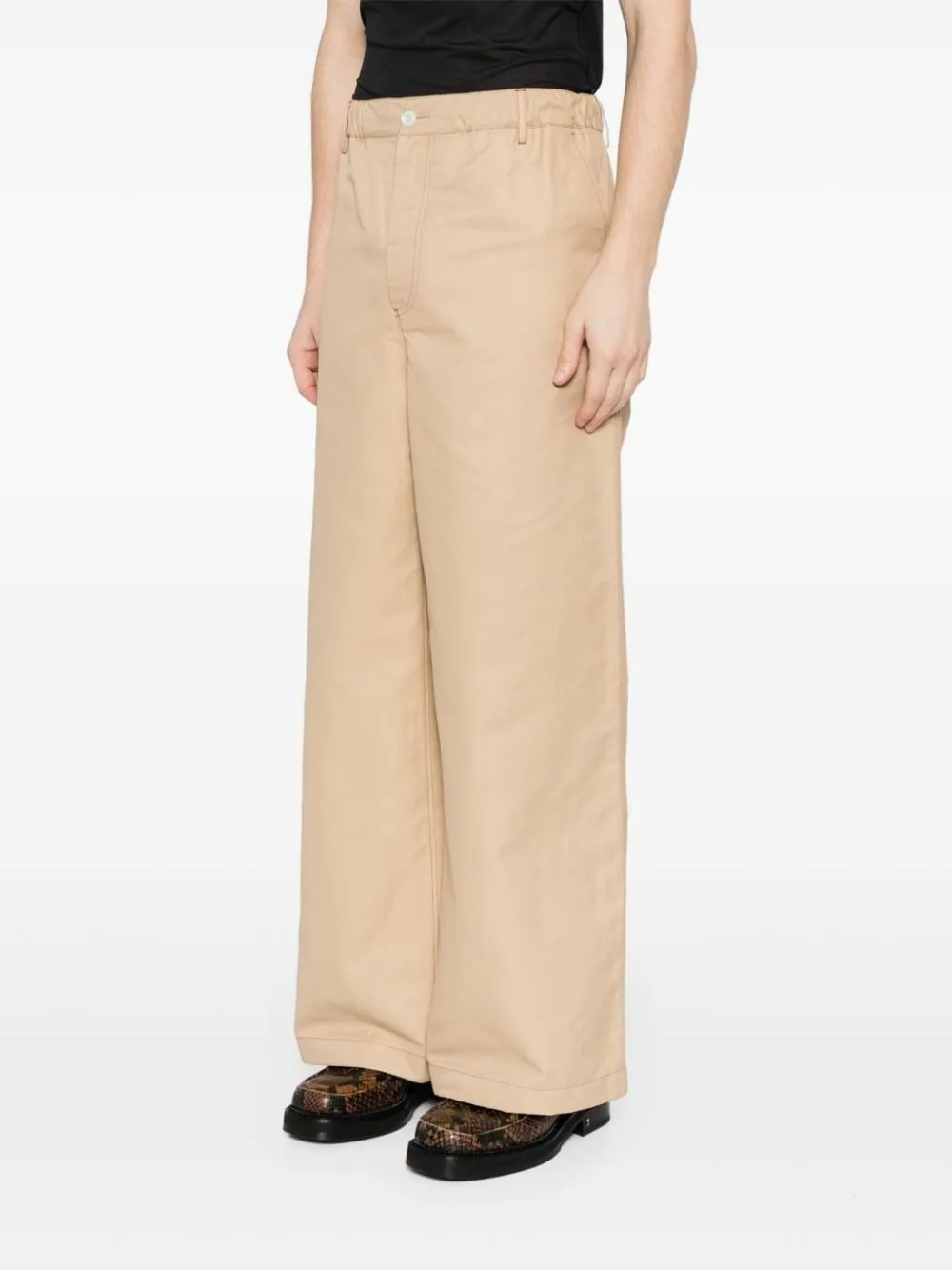 MARNI STRAIGHT-LEG WOVEN TROUSERS