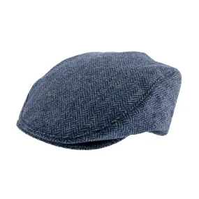 Men's Abraham Moon Herringbone Tweed Flat Cap