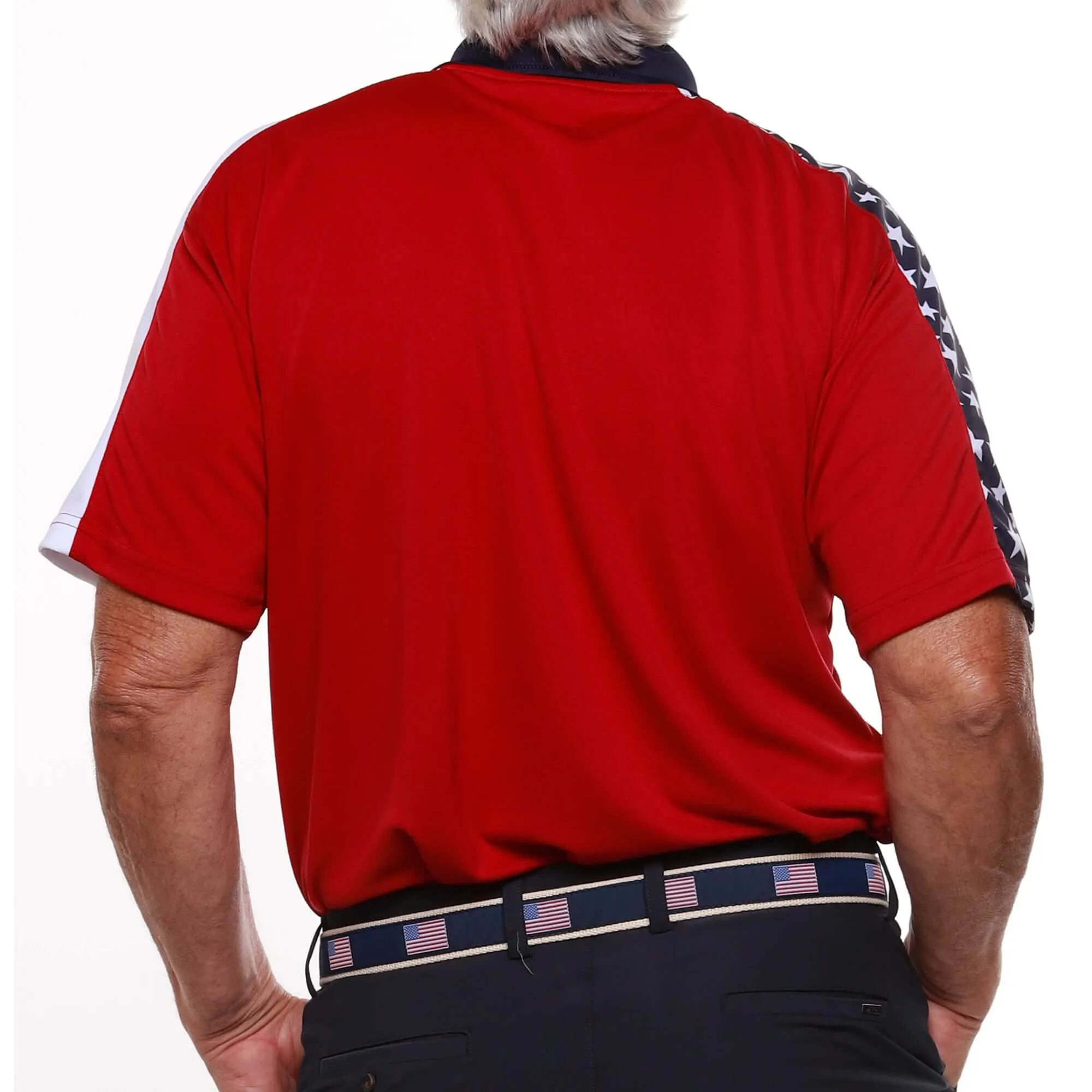 Men's Made in USA Patriotic Tech Polo Shirt