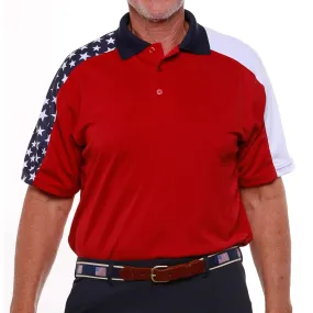 Men's Made in USA Patriotic Tech Polo Shirt