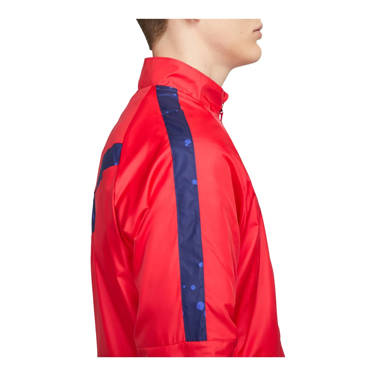 Men's Nike USA Splatter Swoosh Red Jacket