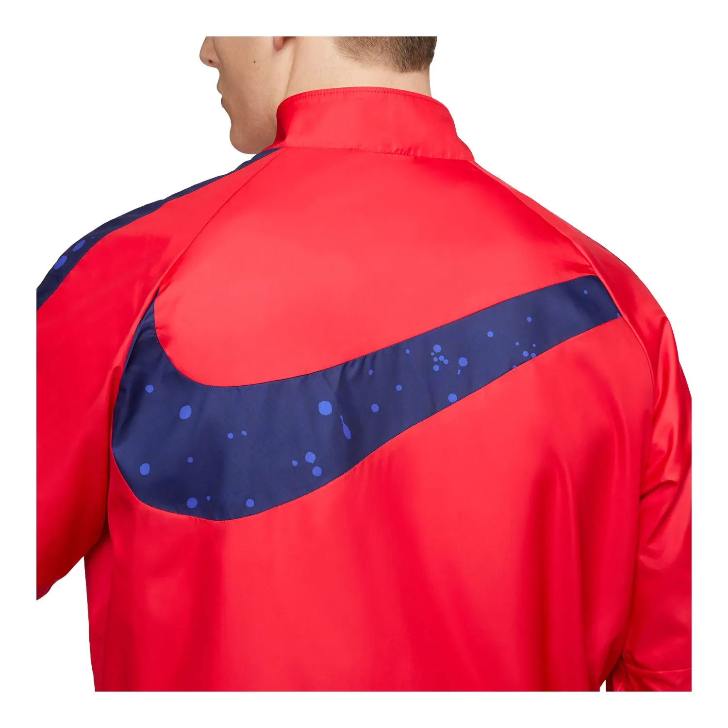 Men's Nike USA Splatter Swoosh Red Jacket