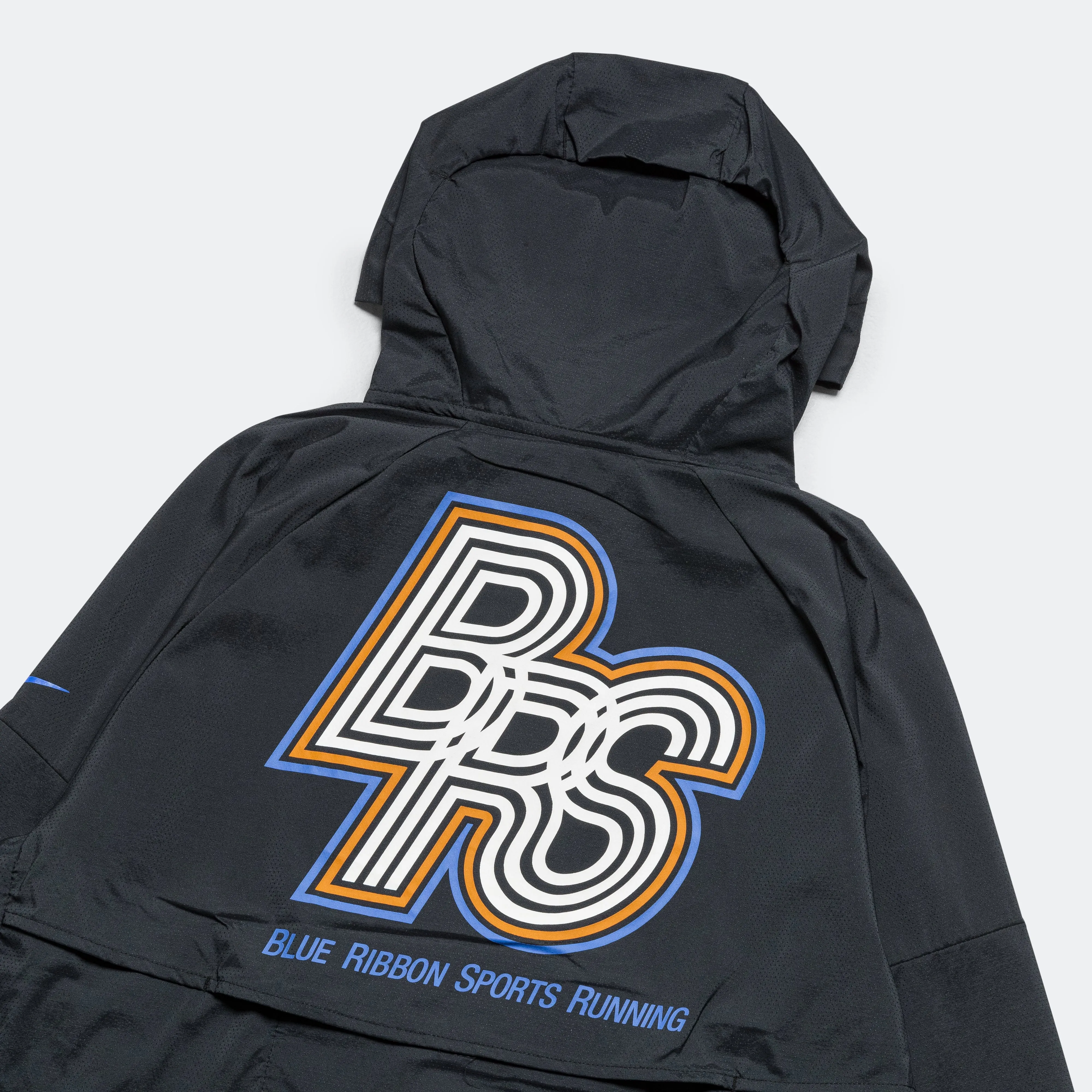 Mens Run Energy Windrunner - Black/Hyper Royal