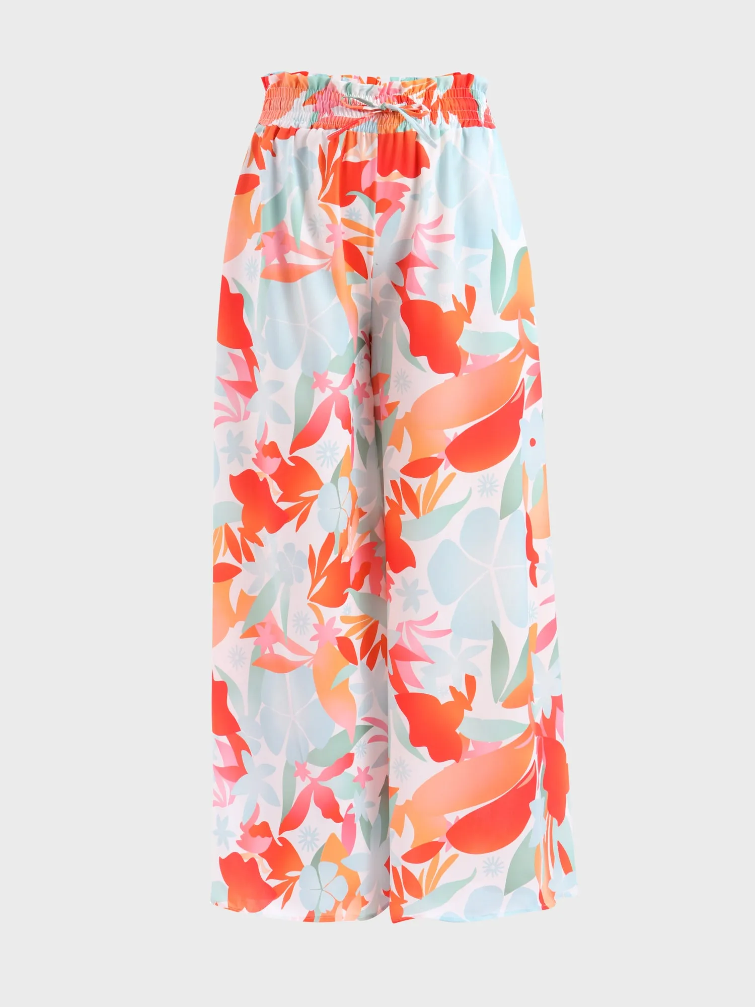 Midsize Fascinating Floral Wide-Leg Pants