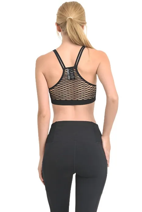 Mono B Seamless Open Back Top AT1961