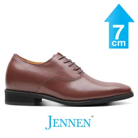 Mr. Webern Brown 7cm | 2.8 inches Taller Mens Oxford Shoes