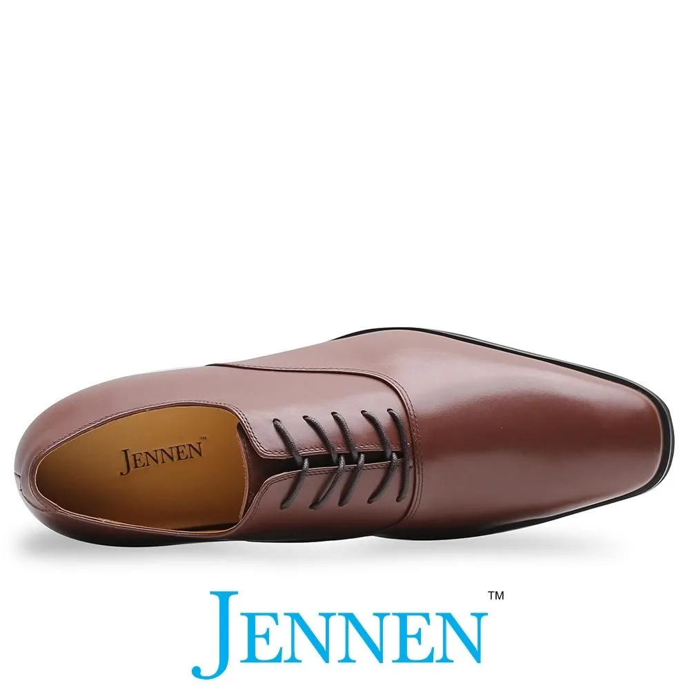 Mr. Webern Brown 7cm | 2.8 inches Taller Mens Oxford Shoes