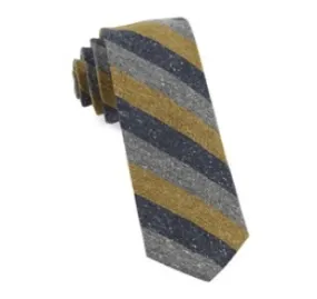 Mustard Varios Stripe Wool Necktie