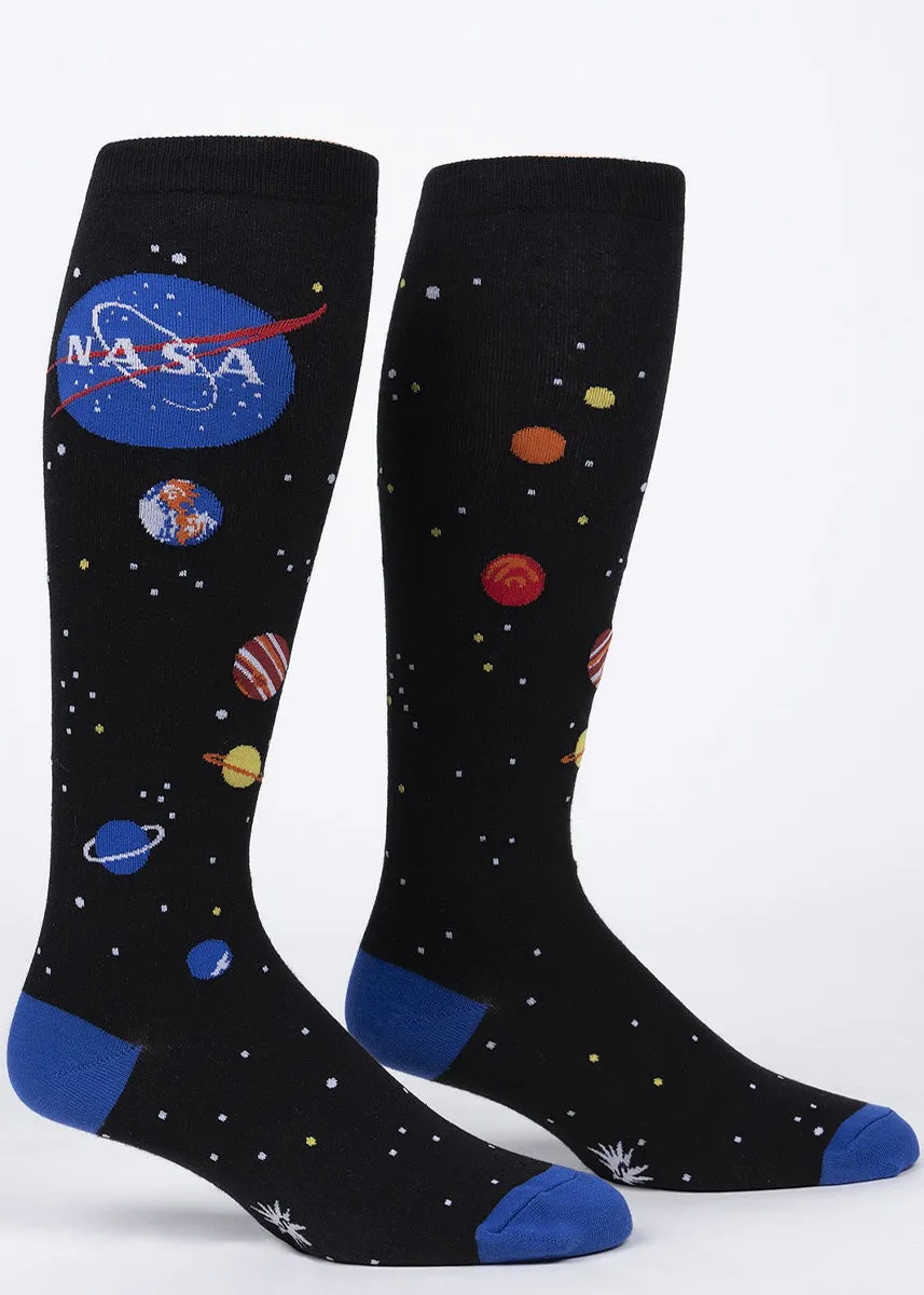 NASA Solar System Stretch-It Knee Socks