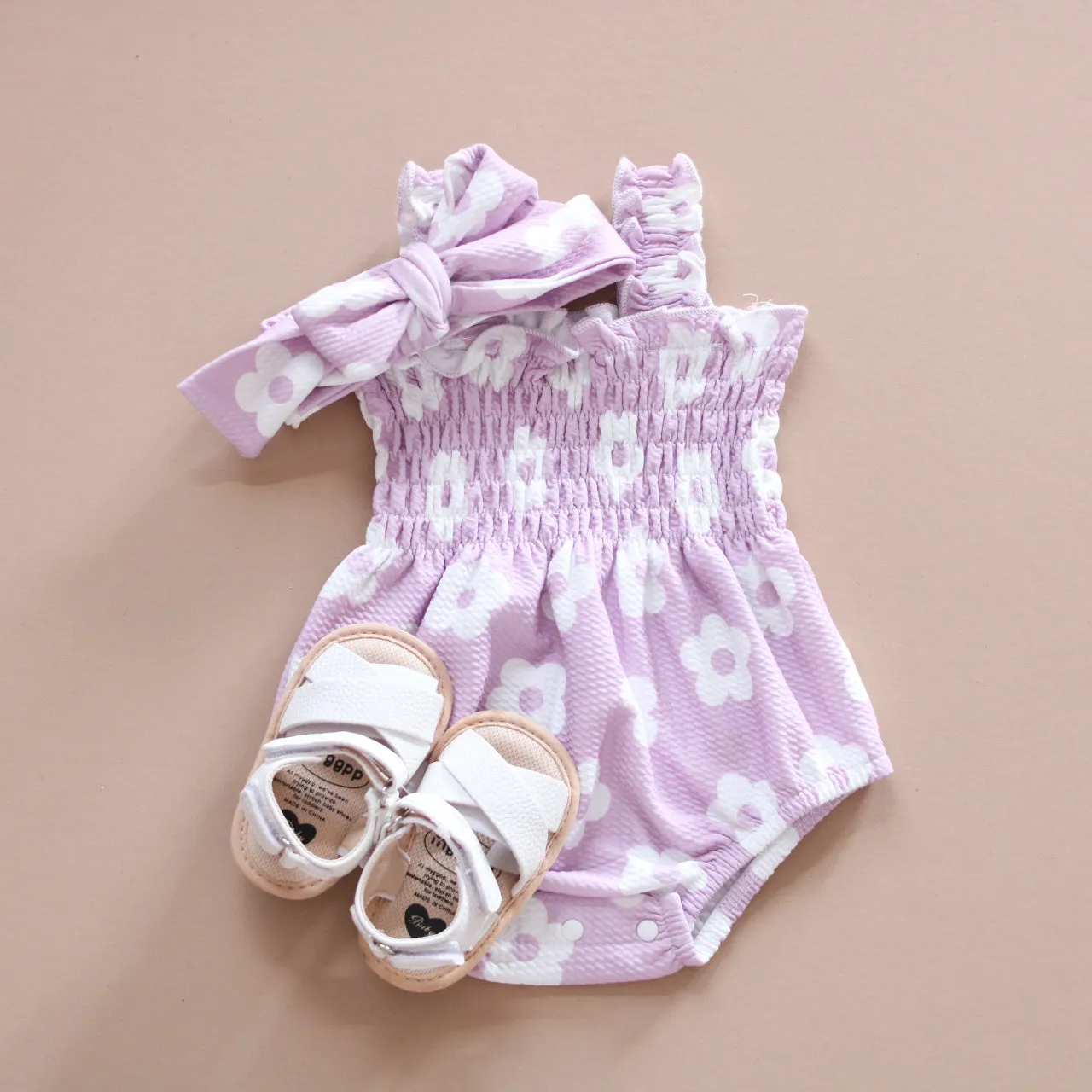 Nellie | Lilac Floral Romper