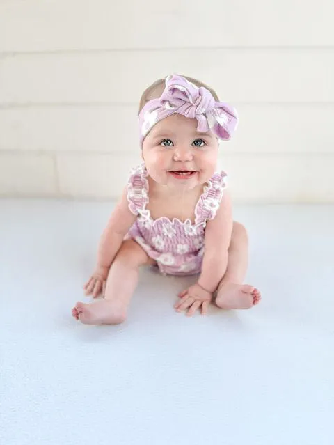 Nellie | Lilac Floral Romper