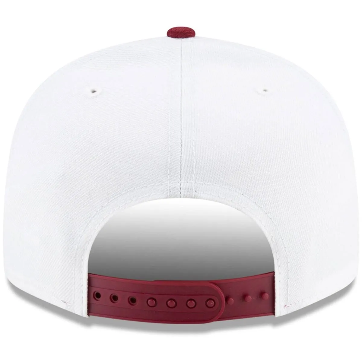 New Era Seminole Logo/Seminoles 9Fifty Flat Bill Snapback Cap - White