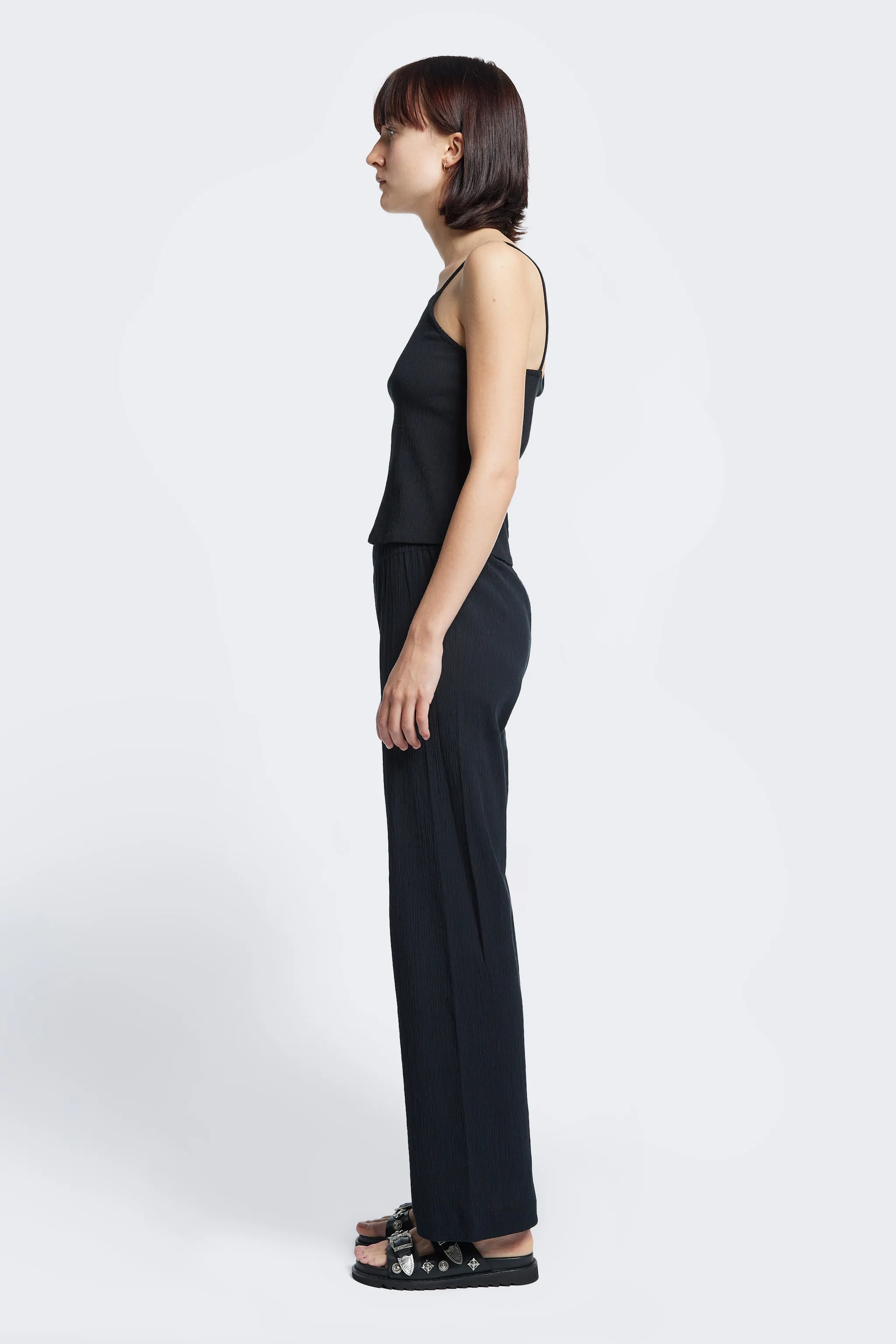 Oracle Crinkle Pant Black