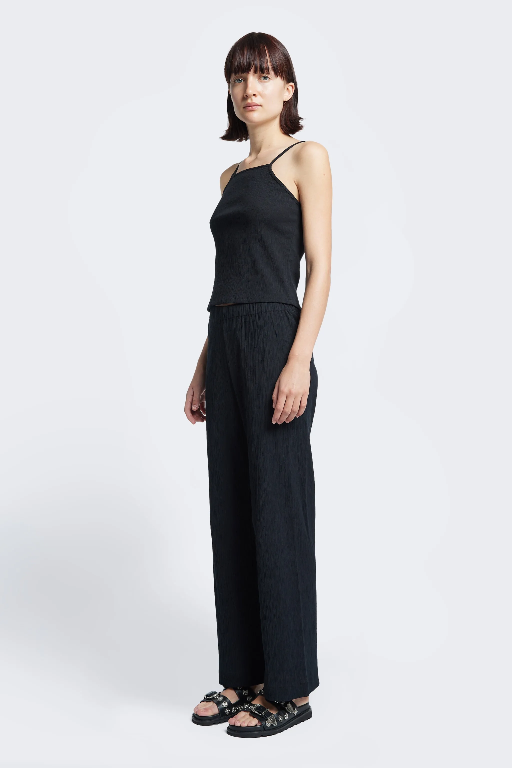 Oracle Crinkle Pant Black