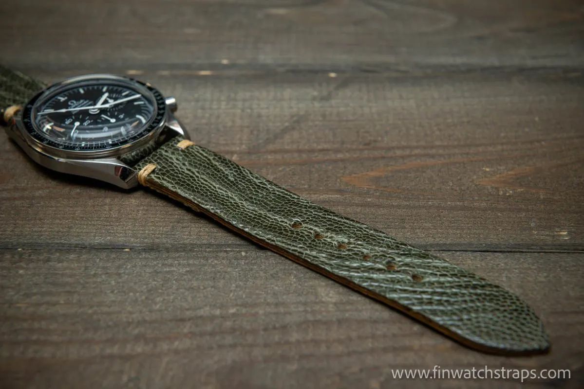 Ostrich legs leather watch strap