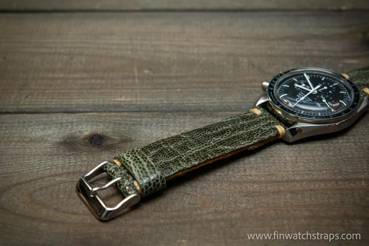 Ostrich legs leather watch strap