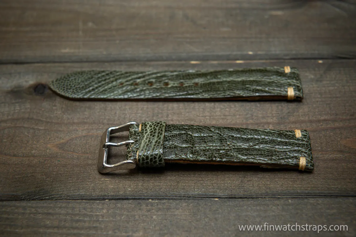 Ostrich legs leather watch strap