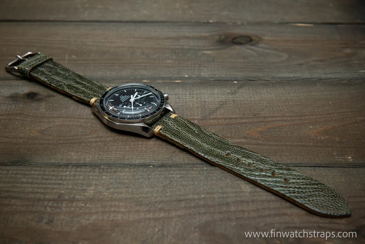 Ostrich legs leather watch strap