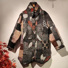 Patchwork Winter Jacket with pockets 2023