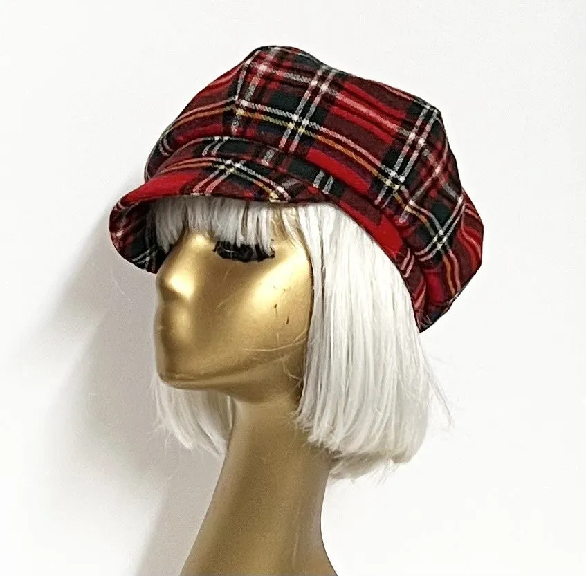 Plaid Newsboy Cap