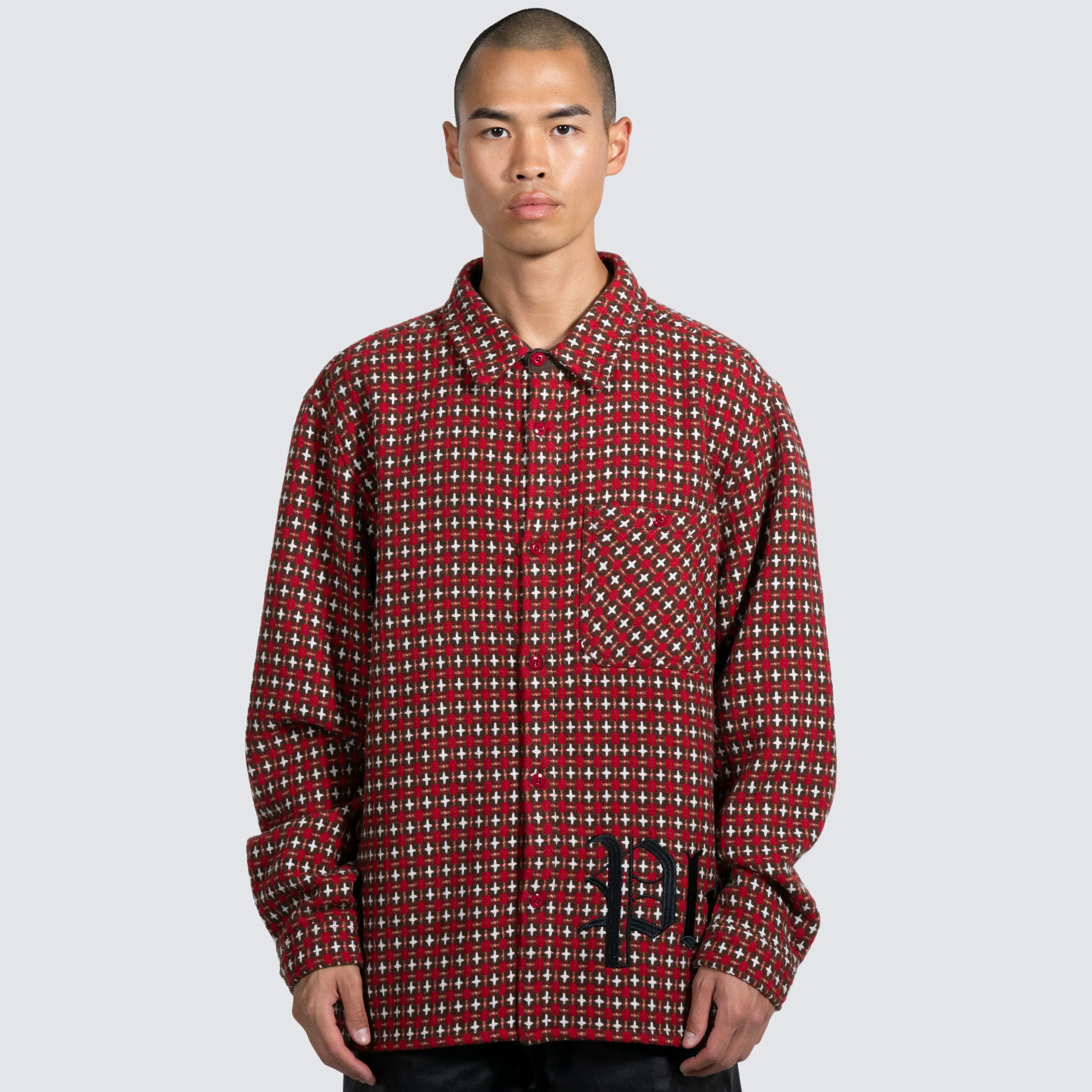 Pleasures Cross Work LS Overshirt