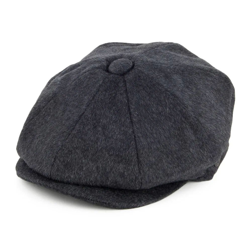 Pure Wool Harlem Newsboy Cap Charcoal Wholesale Pack