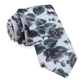 Purple Floral Necktie