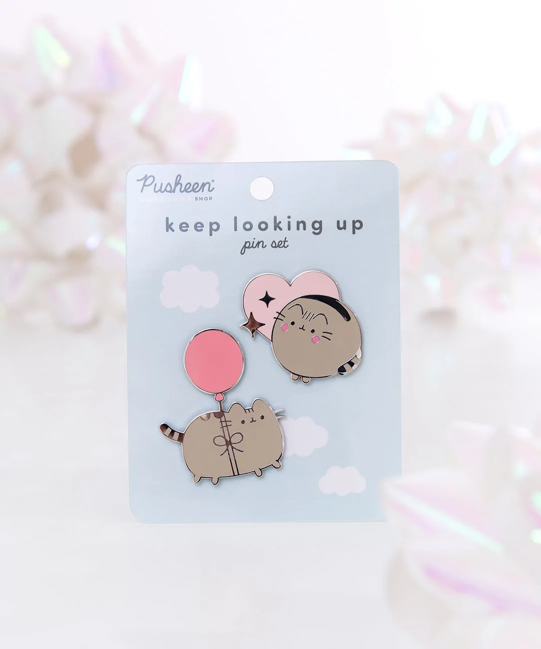 Pusheen Keep Looking Up Pin Set