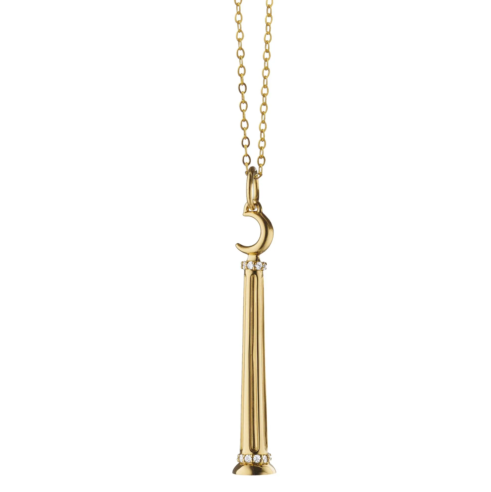 "Athena" Dream Column Charm with Diamonds