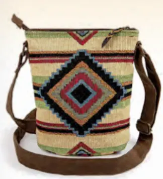 "Chief Blanket" Woven Crossbody Bag