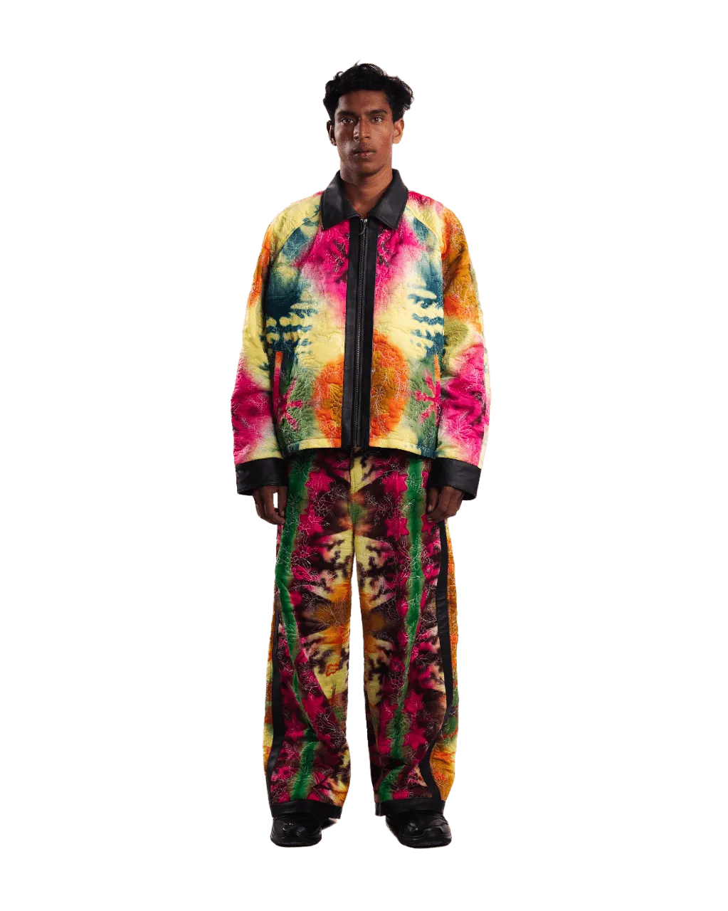 "TRIPPIN ON A SUNDAY" SILK DYED JACKET