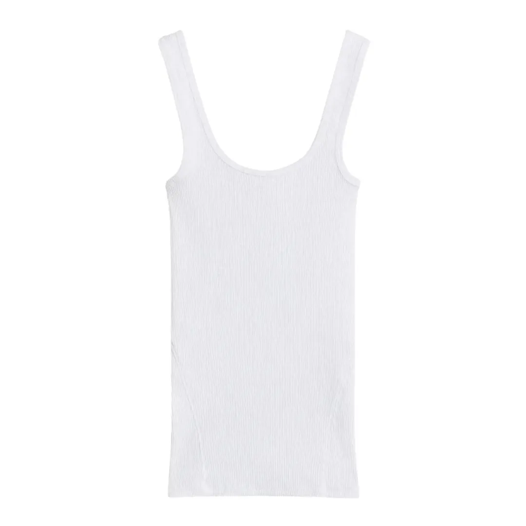 RAG & BONE ESSENTIAL RIB SCOOP NECK TANK