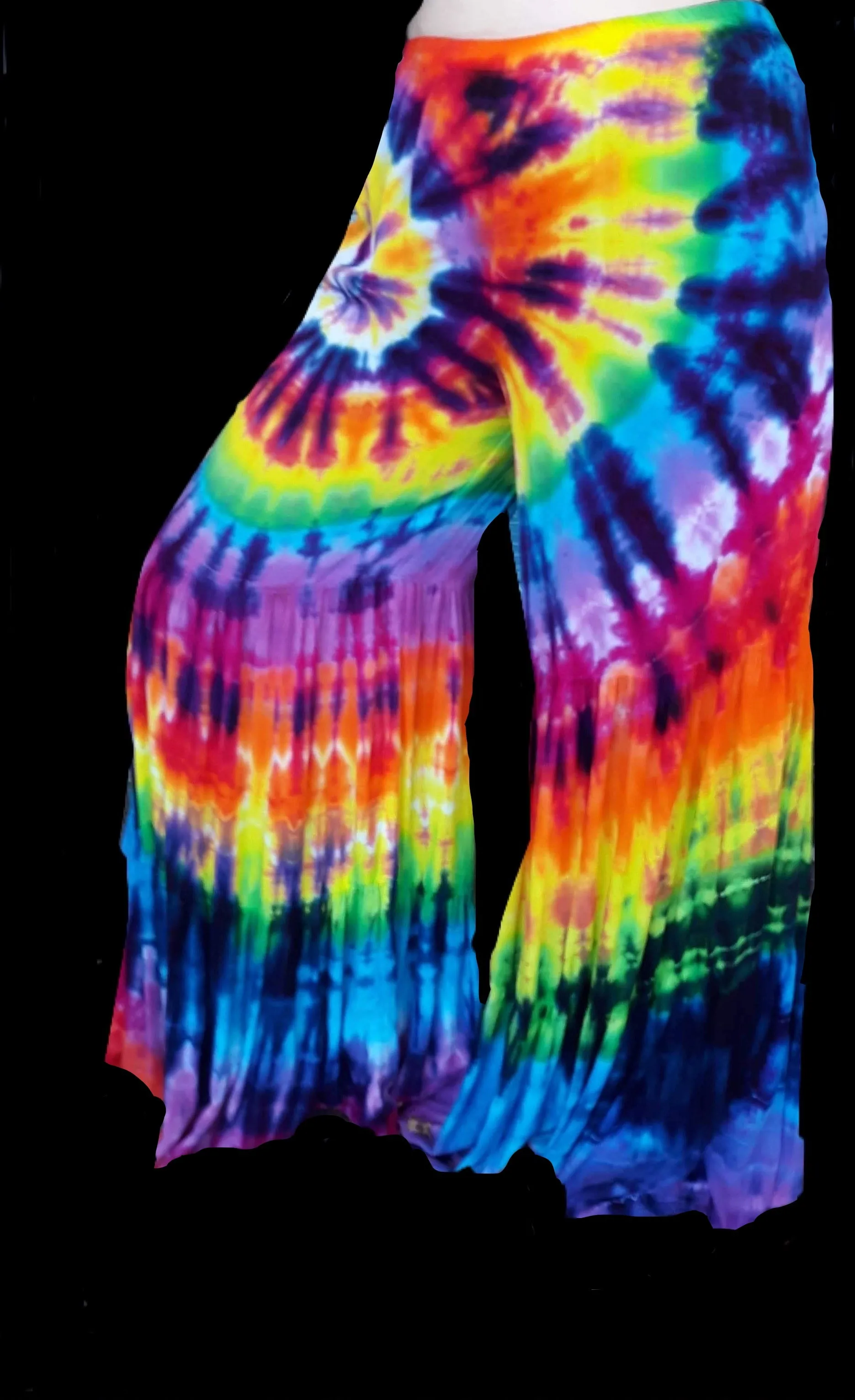 Rainbow Spiral 3-Tiered Pants