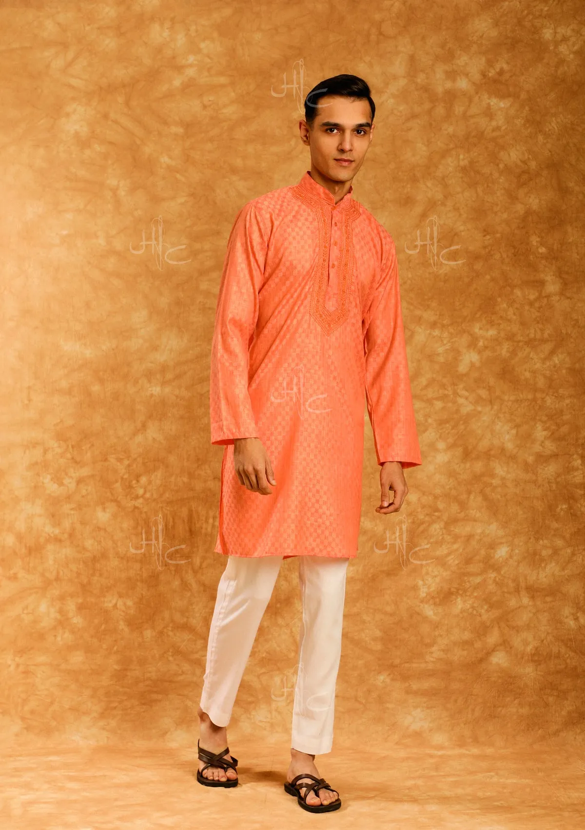 Rauf Embroidered Rayon Straight Men's Kurta